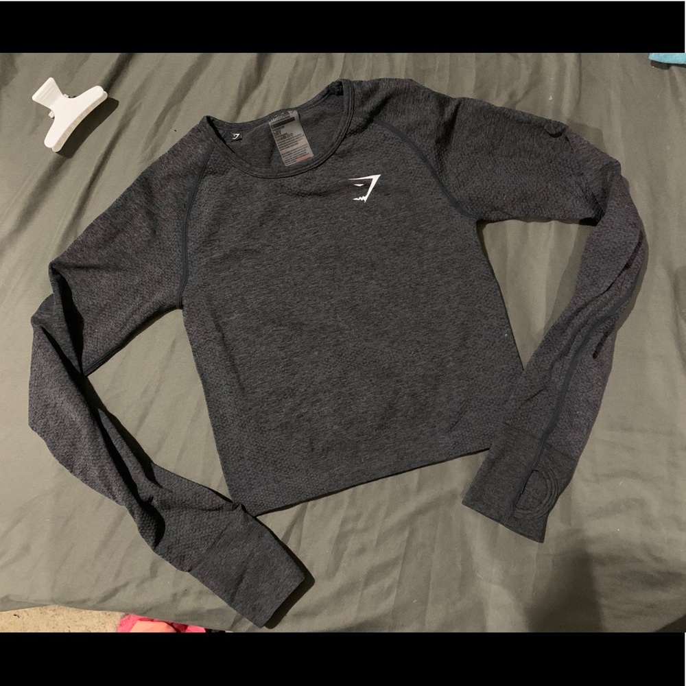 Dark grey gymshark long sleeve